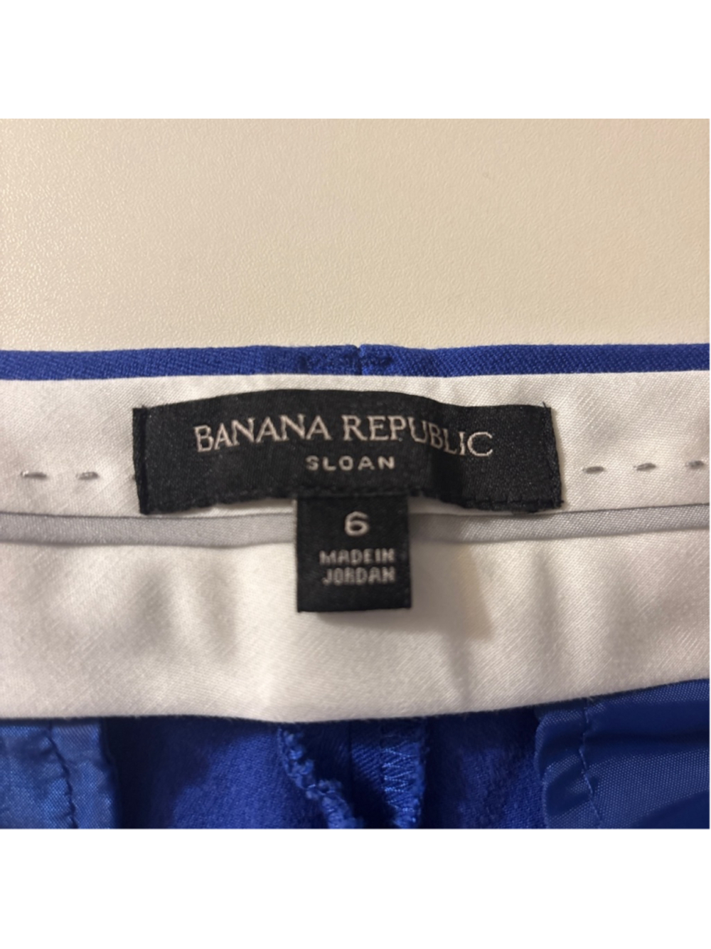 Banana Republic Royal Blue Sloan Fit Pants - Size 6 - Picture 2 of 6